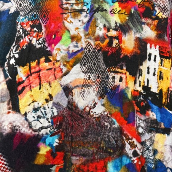 Tinta Spain Colorful Y2K Artsy Whimsical Long Sleeve Top Womens Size Small - Picture 3 of 6